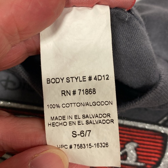 Vintage Disney Pixar cars long sleeve tee tow Mater, lightning McQueen small 6/7 - Picture 8 of 8